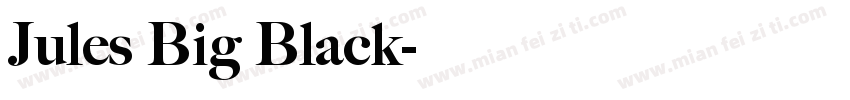 Jules Big Black字体转换